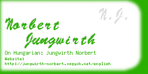 norbert jungwirth business card